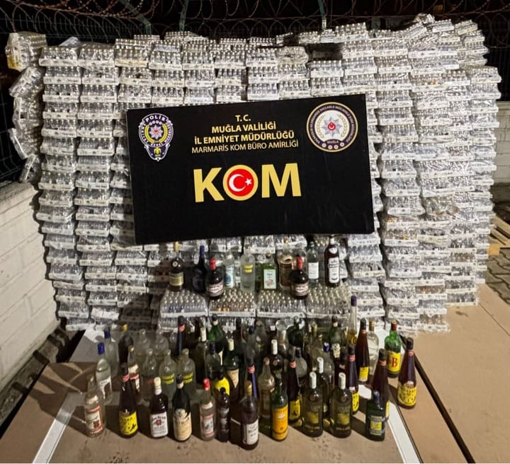 Kaçak İçkiler Ele Geçirildi