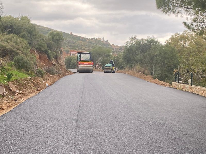 Büyükşehir Datça’da 53 Bin Metrelik Yol Ağını Yeniliyor