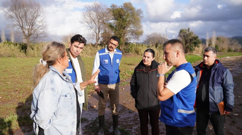 Büyükşehir’den Köyceğiz’de Sel Sonrası Üreticiye Destek