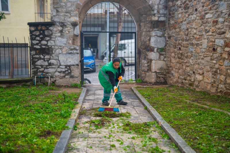 Milas Belediyesi, Ramazan Ayı Öncesinde  Temizlik Çalışması Gerçekleştiriyor