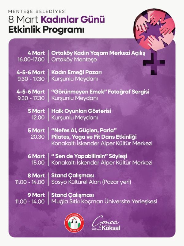 Menteşe Belediyesi’nden 8 Mart’ta Dayanışma ve Güç Birliği Çağrısı