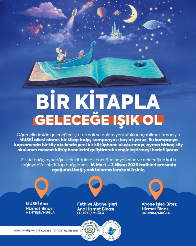 MUSKİ’den “Bir Kitapla Geleceğe Işık Ol” Kampanyası