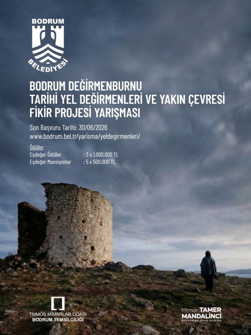 Bodrum’un Tarihi Yel Değirmenleri İçin Fikir Projesi Yarışması Başladı