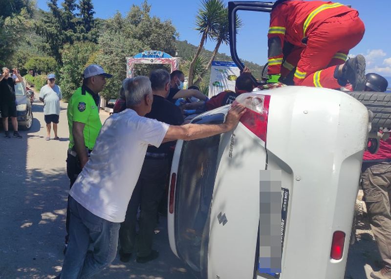 Bodrum’da Tek Taraflı Kazada 1 Kişi Yaralandı