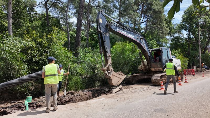 MUSKİ, Marmaris Adaköy Mahallesini Kanalizasyona Kavuşturuyor