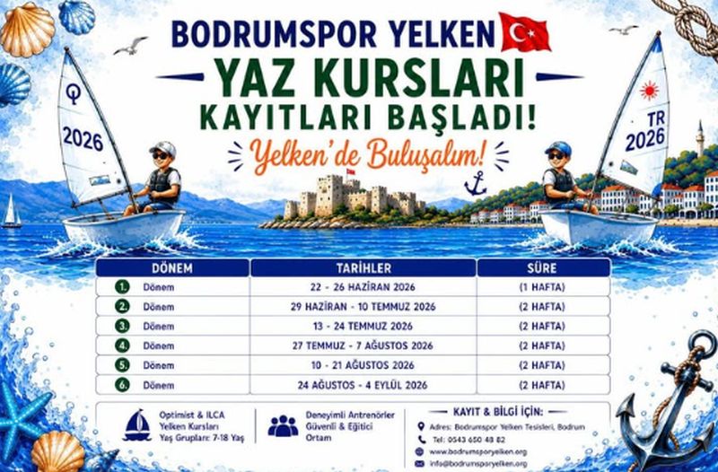 2026 Yelken Yaz Kursları  Başvuruları Başladı
