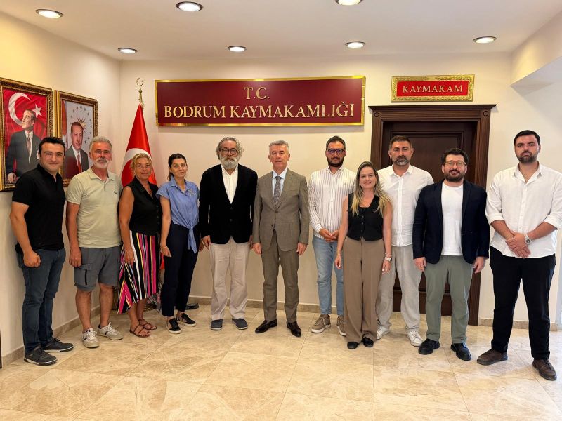 Bodrum Kent Konseyi’nden Kaymakam Ali Sırmalı’ya Nezaket Ziyareti