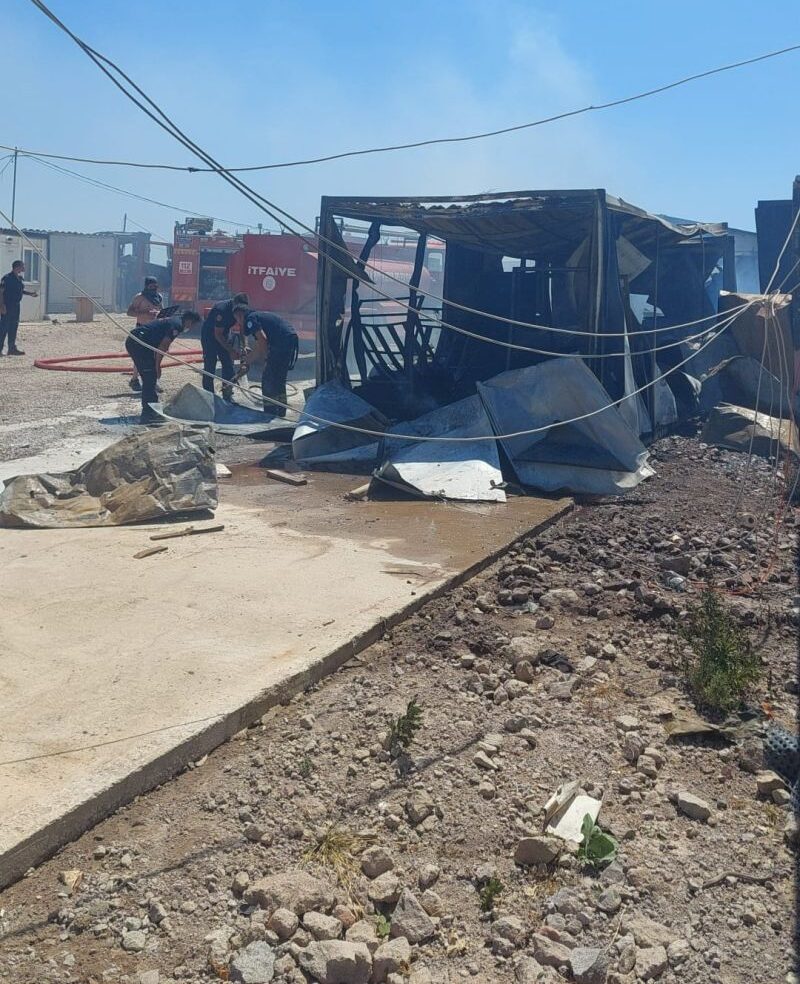 Bodrum’da Kız Öğrenci Yurdu Şantiyesinde Çıkan Yangın Makilik Alana Sıçradı