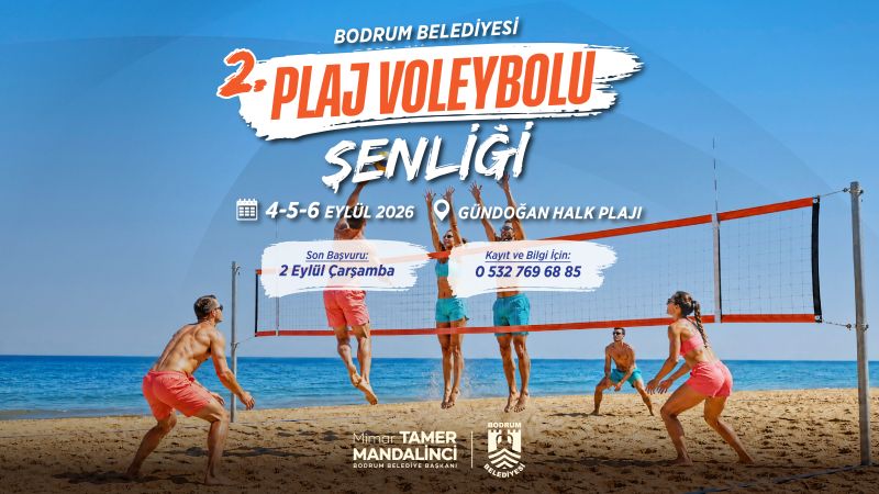 Bodrum  Plaj Voleybolu Şenliği Gündoğan’da