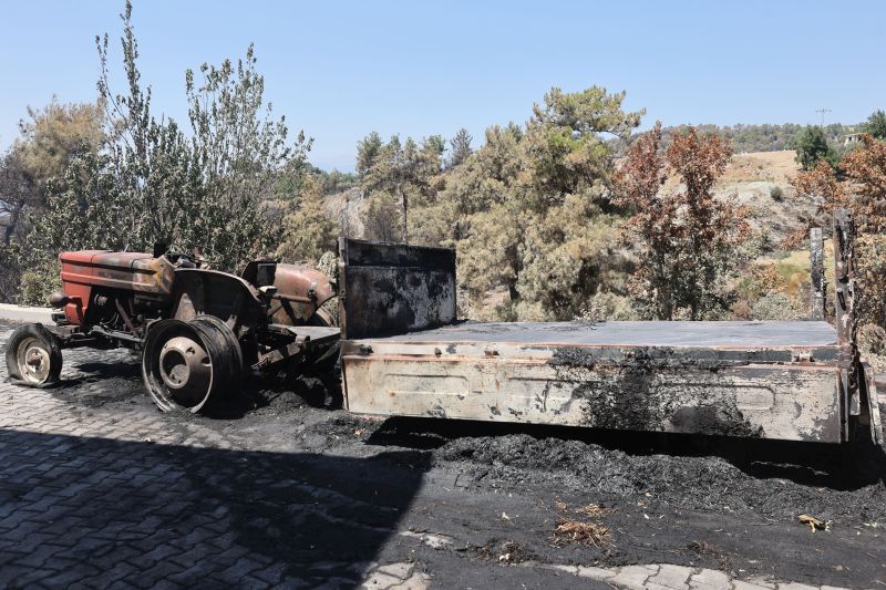 Yangında Hayvanlarını ve Tarlalarını Kaybeden Üreticilere Büyükşehir Desteği