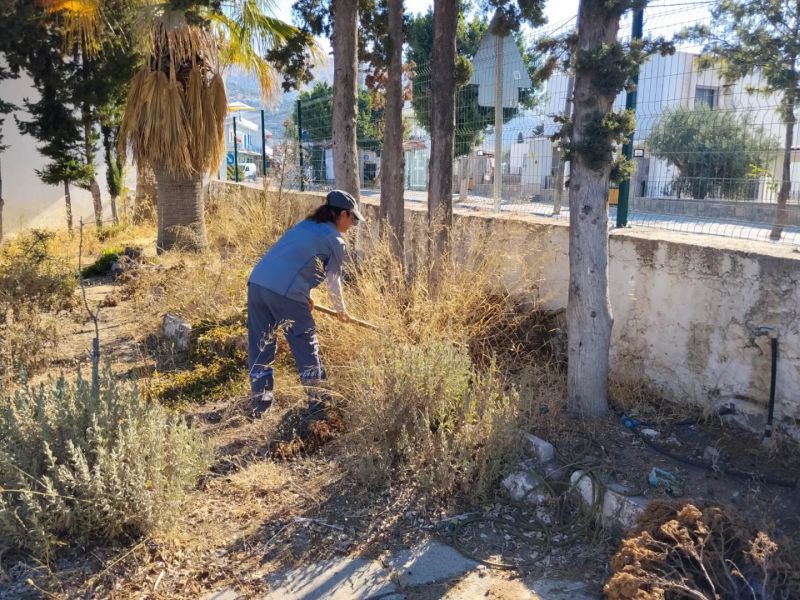 Bodrum’da Ot Temizliği Çalışmaları Sürüyor