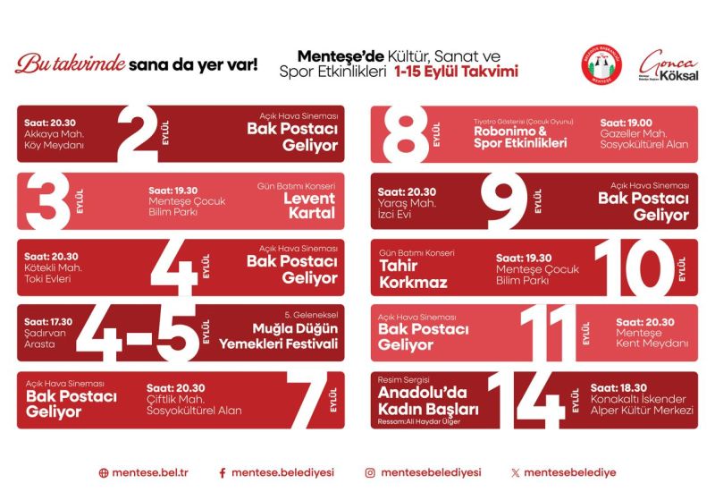Eylül Menteşe’de Bir Başka Güzel!