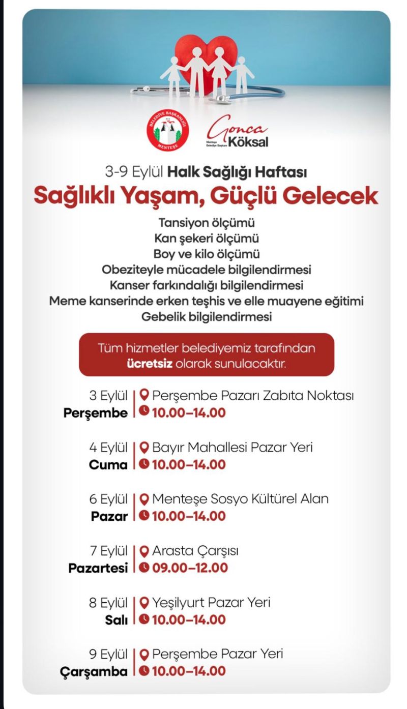 Menteşe Belediyesi’nden “Sağlıklı Yaşam, Güçlü Gelecek”