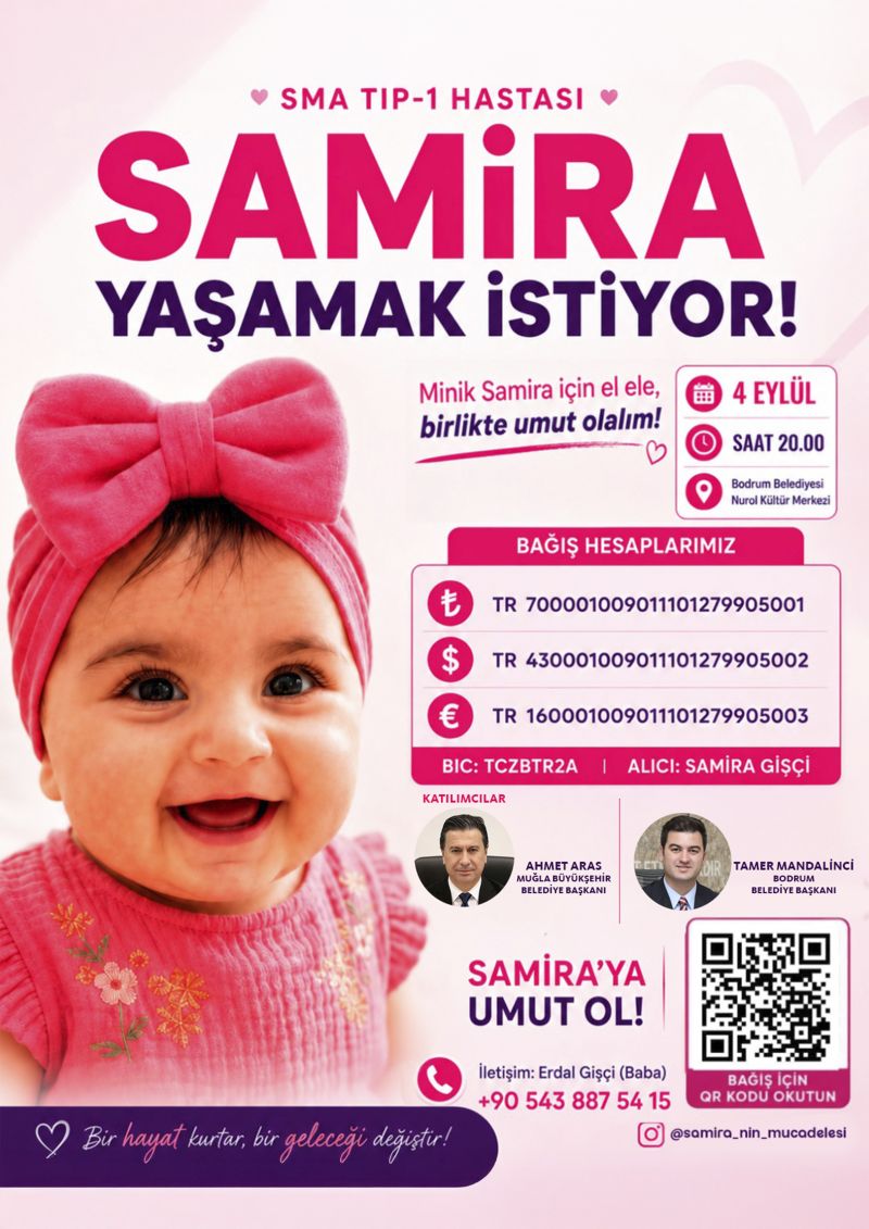 Minik Samira için Dayanışma Yayını Düzenlenecek