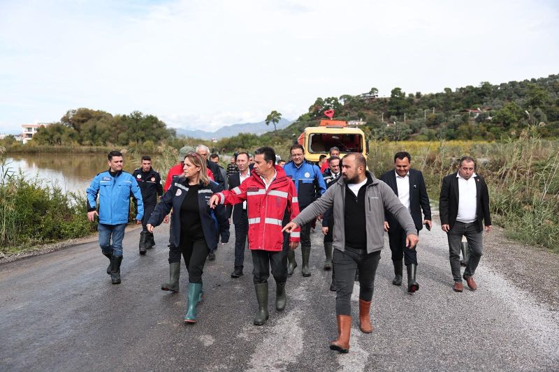 Başkan Aras Dalaman’da Yağıştan Etkilenen Bölgeleri İnceledi
